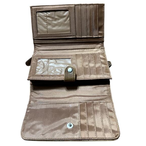 Vintage 90s Brown Leather Wallet - Picture 3 of 5